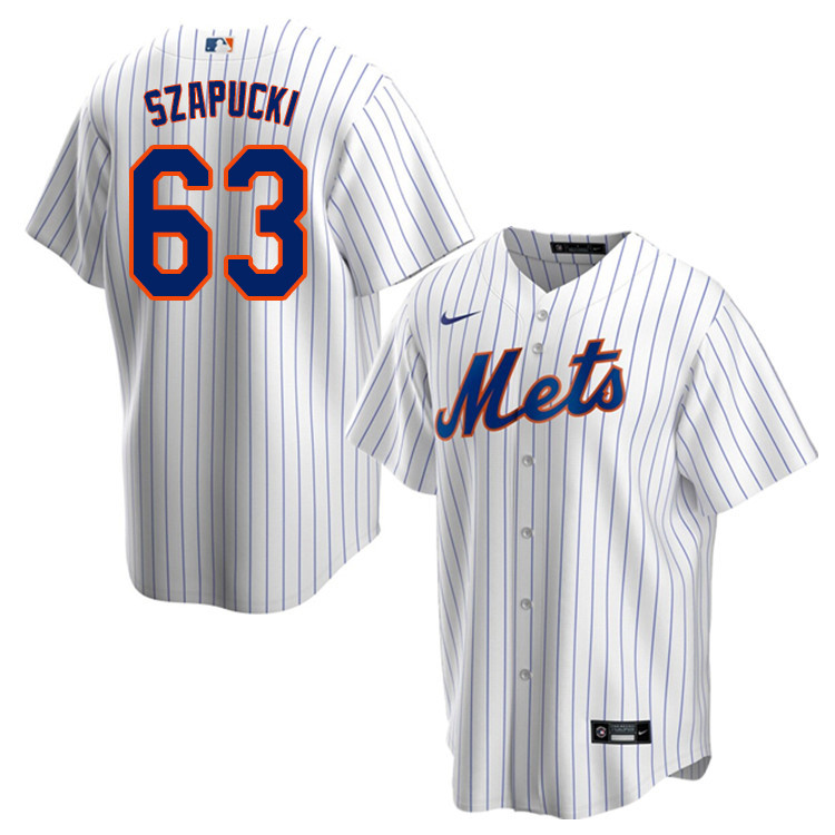 Nike Men #63 Thomas Szapucki New York Mets Baseball Jerseys Sale-White
